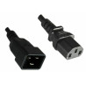 Micro Connect PowerCord C13-C20 10A 1m Black IEC 60320-C13 to C20 Black. Reference: PE030610