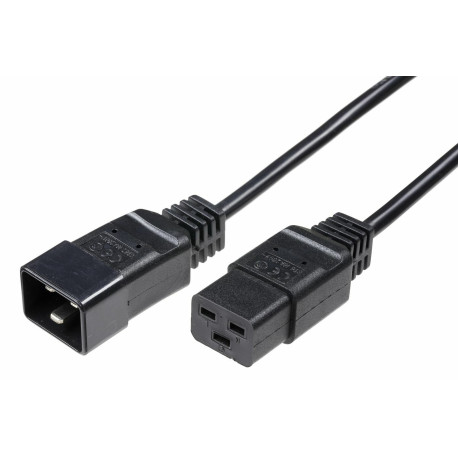 Micro Connect Power Cord - C19 - C20 16A - 1m - Black Reference: PE141510