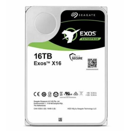 Seagate Exos X16 16TB 3.5 Inch SATA 6gbs - internal Enterprise HDD Reference: ST16000NM001G