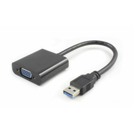 Micro Connect USB 3.0-VGA M/F Black Black Max. 1920x1080p Reference: USB3.0VGA