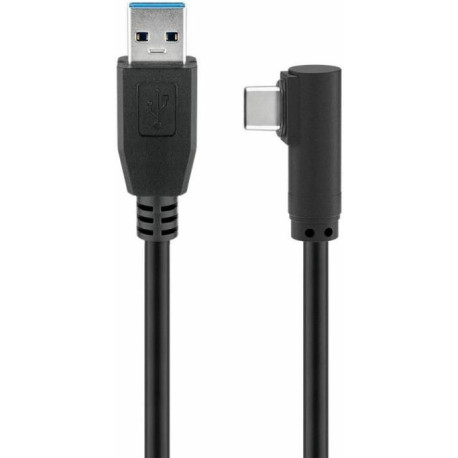 Micro Connect USB-C to USB3.0 A Cable, 3m Black for synching and Reference: USB3.1CA3A