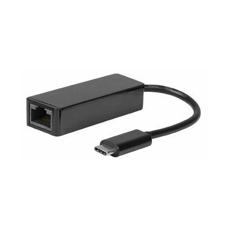 Micro Connect USB-C to RJ45 Adapter 10/100/1000Mbps, Black, 5Gbps Reference: USB3.1CETHB