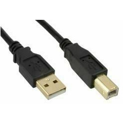 Micro Connect USB2.0 A-B 3m M-M Goldplated Black Reference: USBAB3G