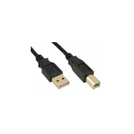 Micro Connect USB2.0 A-B 3m M-M Goldplated Black Reference: USBAB3G