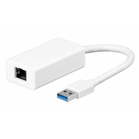 Micro Connect USB3.0 to Gigabit Ethernet RJ45 10/100/1000Mbps White Reference: USBETHGW