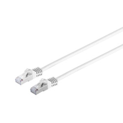 Micro Connect RJ45 patch cord S/FTP (PiMF), w. CAT 7 raw cable 1m White Reference: SFTP701W