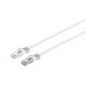 Micro Connect RJ45 patch cord S/FTP (PiMF), w. CAT 7 raw cable 1m White Reference: SFTP701W