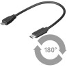 Micro Connect USB-C to USB2.0 Micro B 0.2M Black for synching and Reference: USB3.1CAMB02