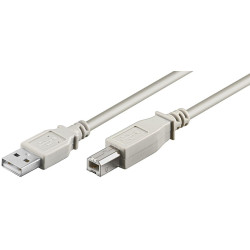 Micro Connect USB2.0 A-B 1.8m M-M Grey Reference: USBAB2