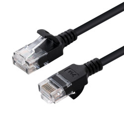 Micro Connect U/UTP CAT6 2M Black Slim Unshielded Network Cable Reference: V-UTP602S-SLIM