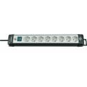 Brennenstuhl Premium-Line 8-way socket strip black light grey 1.8 metres Reference: 1951580101