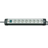 Brennenstuhl Premium-Line 8-way socket strip black light grey 1.8 metres Reference: 1951580101