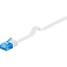 Micro Connect U/UTP CAT6A 2M White Flat Unshielded Network Cable, Reference: V-UTP6A02W-FLAT